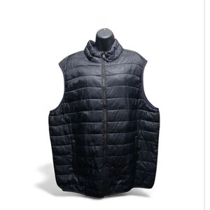 Swiss Tech Unisex 2XL Puffer Vest Full Zip Insulated Black (JC214)